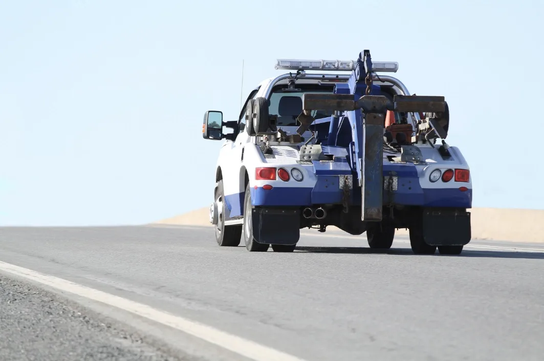 Laval wrecker tow truck on the roadside